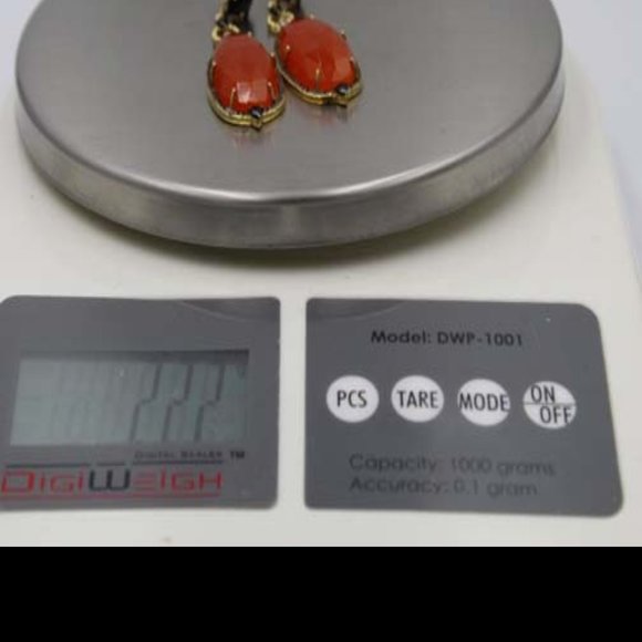 6.70 CT MULTISTONE DANGLE DROP EARRINGS - Picture 7 of 7